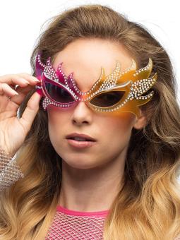 Party glasses Extravaganza:yellow/pink 
