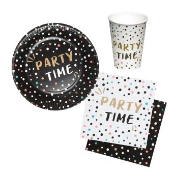 Set de vaisselle Party Time pour 6 personnes – fêtez avec style:color 