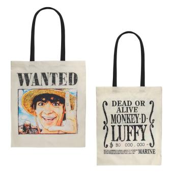 One Piece Tote Bag Wanted Luffy:42 x 38 cm 