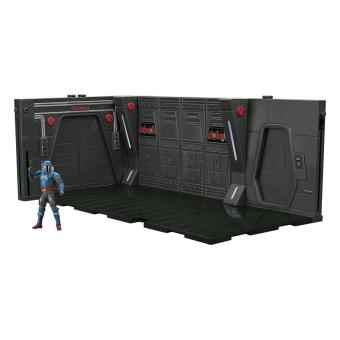 Star Wars The Mandalorian Vintage Collection Moff Gideon's Imperial Light Cruiser Hallway mit Mandalorian Privateer Actionfigur 