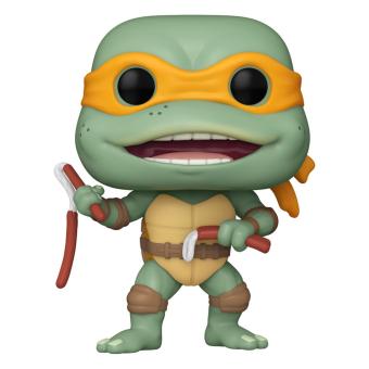 Tortues Ninja POP! Movies Vinyl figurine Michelangelo Sausage Link Nunchucks:9 cm 