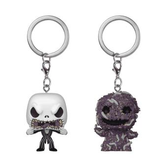 L'Étrange Noël de monsieur Jack pack 2 porte-clés POP! Vinyl Jack/Oogie 
