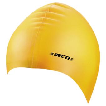 BECO: Bonnet de bain en silicone:jaune 