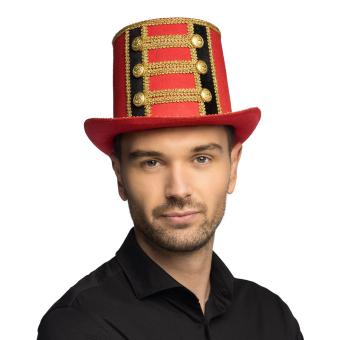 Chapeau Directeur de cirque:rouge 