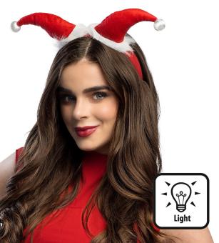 LED tiara Santa:red 