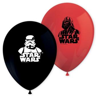 Star Wars Ballons:8 Stück, 27 cm, mehrfarbig 