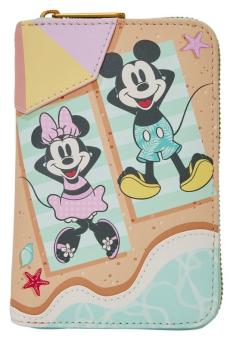 Mickey & Minnie Beach Fun Zip Around Wallet 