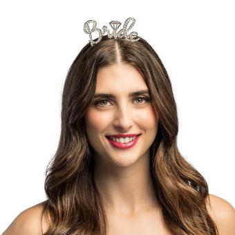 Metal tiara Bride diamond 
