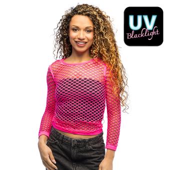 Fishnet shirt Temptation neon:pink 