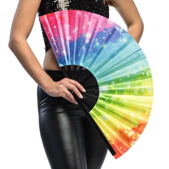 Fächer Rave vibe XL:Rainbow 
