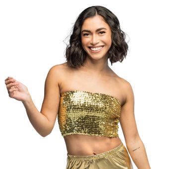 Bandeau-Top Sparkle:gold 