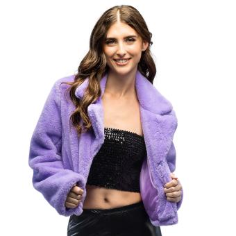 Veston Fluffy rave:lilas 