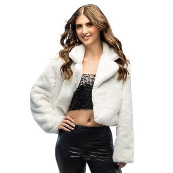 Jacket Fluffy rave:white 