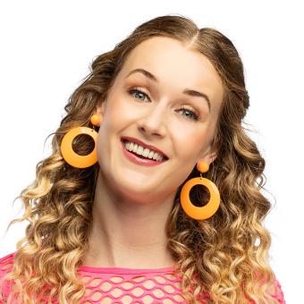 Pendants d'oreille Retro  fluo:orange 
