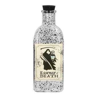 Glasflasche Essence of death:19,5 x 7 x 7 cm, weiss 