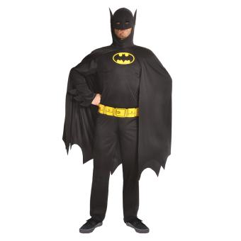 Erwachsenenkostüm Batman:schwarz 