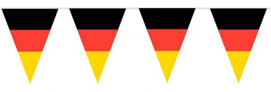 Chaîne de fanions Allemagne:10 m, multicolore 