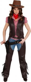 Chaps cowgirl:marron 