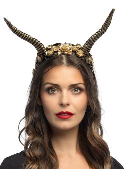 Diadem Demona luxe:gold/schwarz 