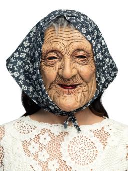 Latex face mask Old woman 