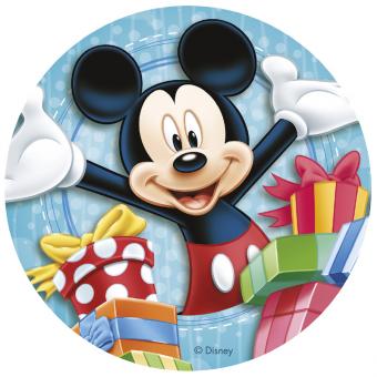 Mickey Mouse Tortenaufleger:20cm, mehrfarbig 