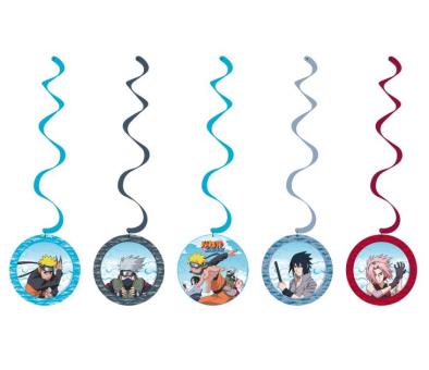 Naruto Hängeswirls: Kindergeburtstag Dekoration:5 Stück, 60 cm 