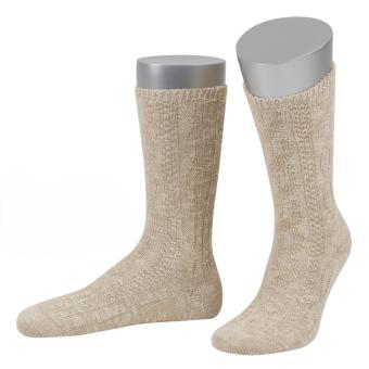 Chaussettes traditionnelles à torsades : Confort & style bavarois pour l’Oktoberfest:beige