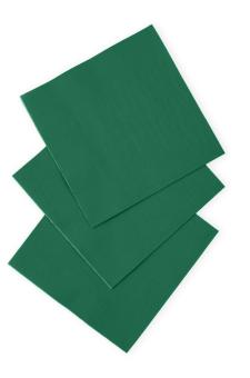 Servietten Papier 3-lagig:20 Stück, 33 x 33 cm, grün 