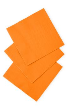 Servietten Papier 3-lagig  FSC zertifiziert:20 Stück, 33 x 33 cm, orange 