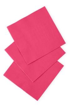Serviettes en papier 3 plis:20 pièce, 33 x 33 cm, pink/rose 