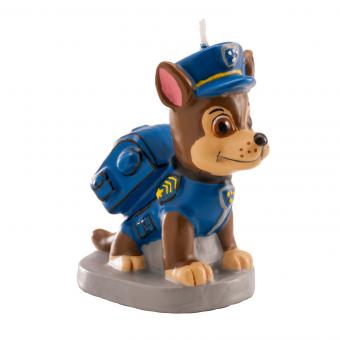 Paw Patrol Tortenkerze: 3D-Figur Chase:8 cm, blau 