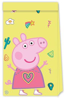 Peppa Pig Gift bags: Kids' birthday party supplies:4 Item, 13 x 22 cm 