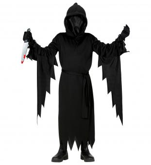 Grim reaper costume children:black 140 cm