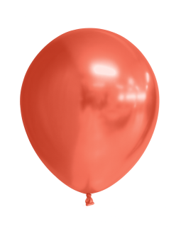 Ballons en latex miroir:10 pièce, 30 cm, rouge 
