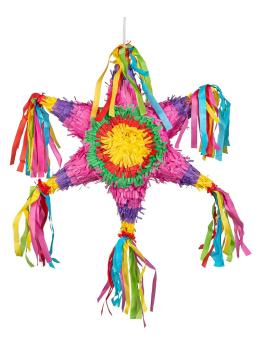Stern Schlag-Pinata: Highlight fuer Kindergeburtstag und Sommerfest:45 x 45 x 10 cm, bunt 