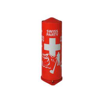 Bombe de table Swiss Party:22 cm, rouge 