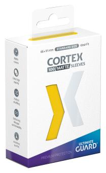 Ultimate Guard Cortex Sleeves: Standard Size:66 x 91 mm, yellow 
