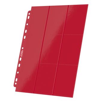 Ultimate Guard 18-Pocket Pages Side-Loading:10 Stück, 237 x 290 mm, rot 