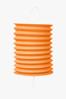 Lanterne cylindrique sans bougeoir, papier:D 16 cm, orange 