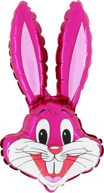 Mini ballon en feuille d'argent lapin : ne convient pas à l'hélium.:38 x 22  cm, pink/rose | Boutique en ligne suisse acheter chez pekabo