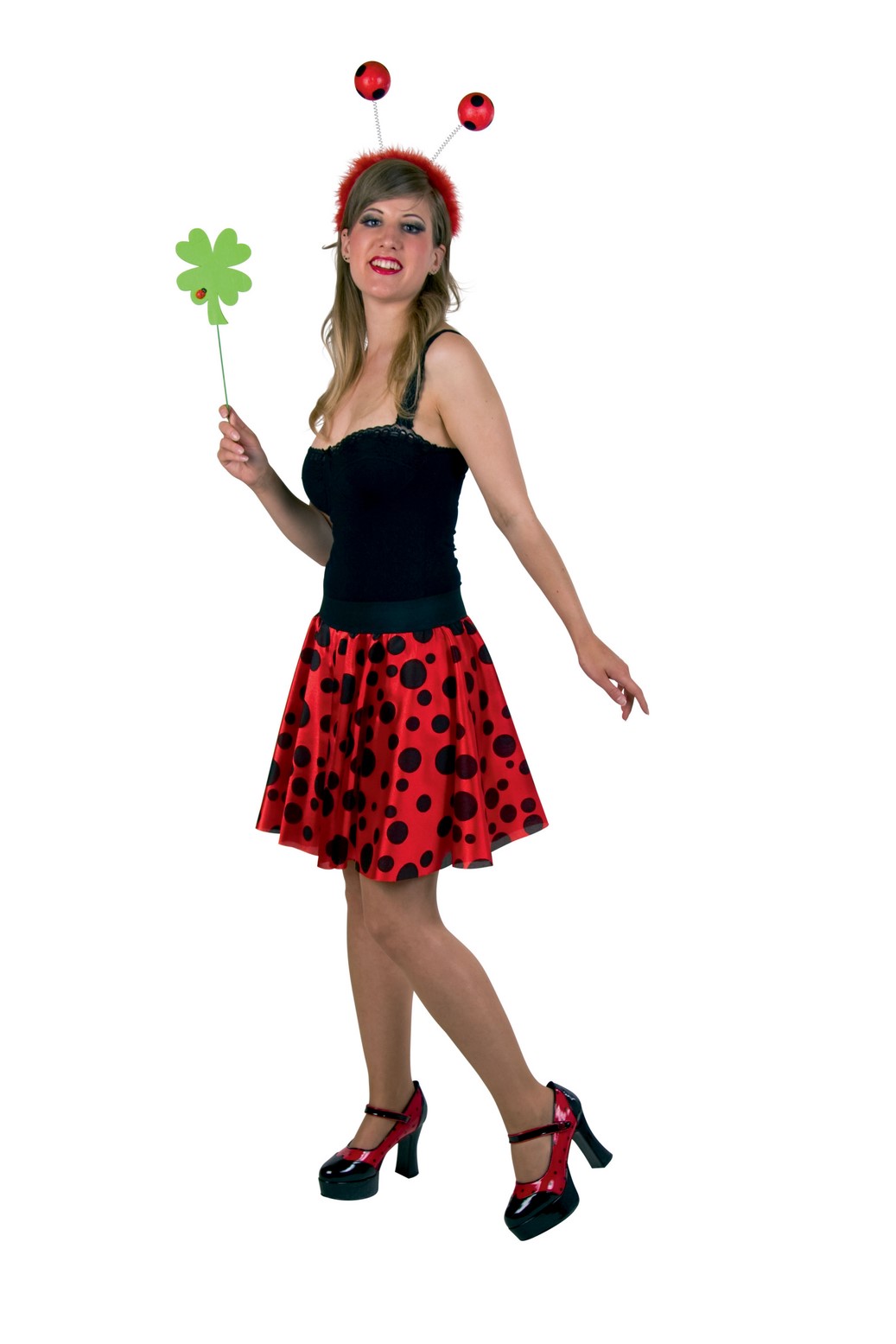 Marienkäfer-Tellerrock:rot/schwarz Fasnacht Onlineshop ...