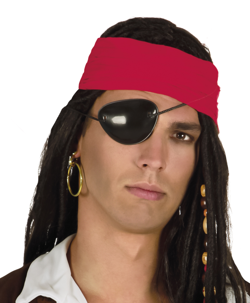 Piratenset Augenklappe Ohrring Piratenohrring Piraten Kostüm Schmuck Accessoires 