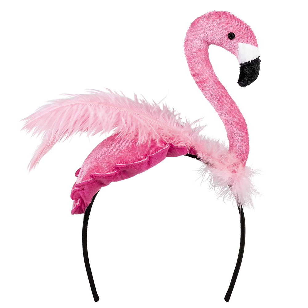 Atosa Flamingo Haarreif – Rosa, Mit Flamingo-Dekor, Für Karneval & Partys